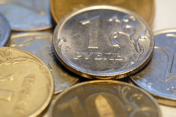 Ruble Coin Close Up — Stock Photo, Image