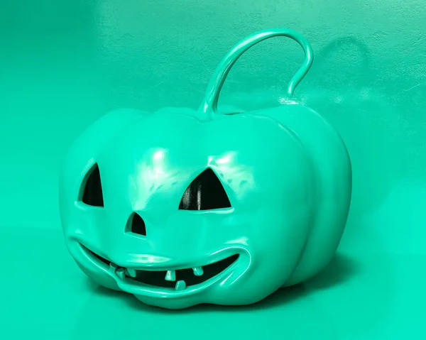 Halloween pumpa på nära håll — Stockfoto