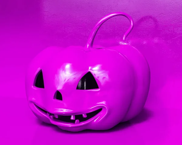 Halloween pumpa på nära håll — Stockfoto