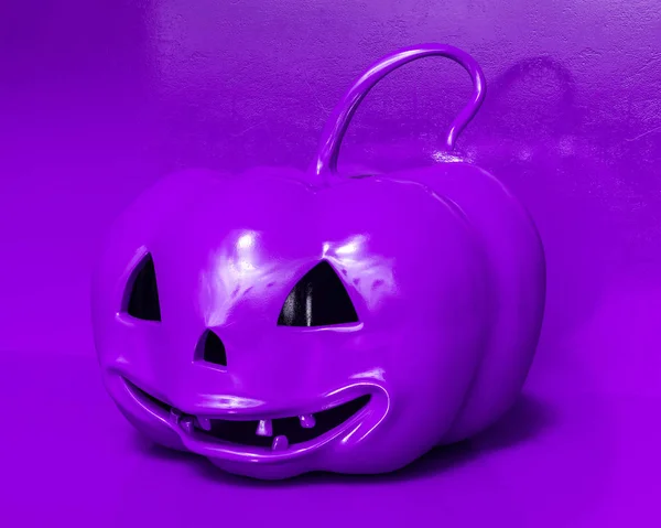 Halloween pumpa på nära håll — Stockfoto