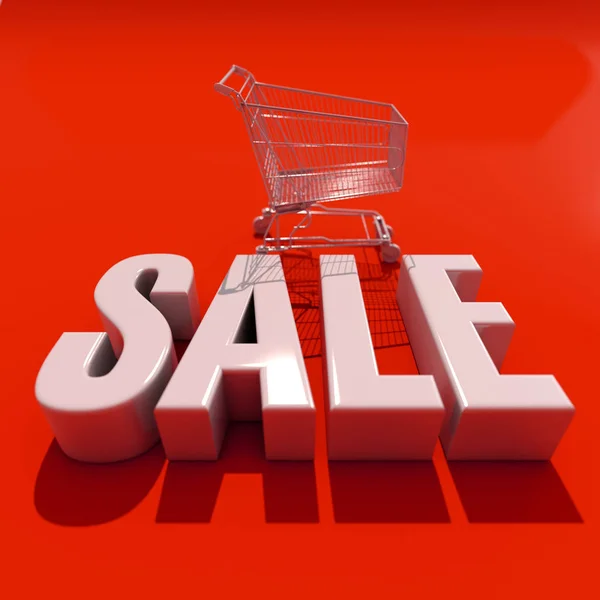 3d Sale Word with Shadow — Stock Photo, Image