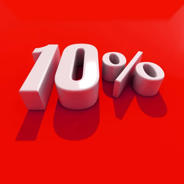 10 procent znak — Zdjęcie stockowe
