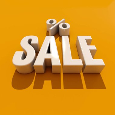 3D Satılık Word gölge ile