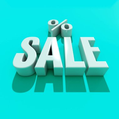 3D Satılık Word gölge ile