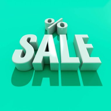 3D Satılık Word gölge ile