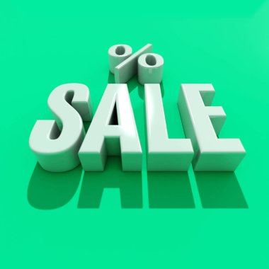 3D Satılık Word gölge ile