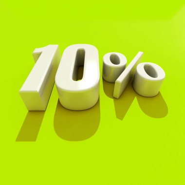 yüzde 10 işareti