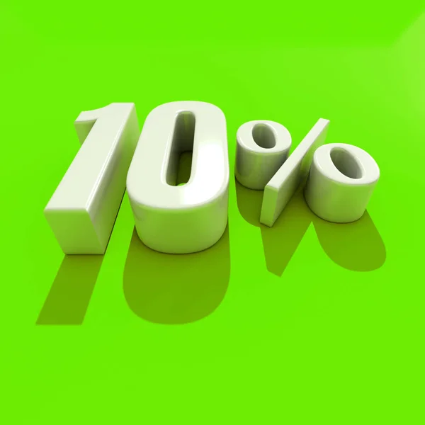 10 procent tecken — Stockfoto