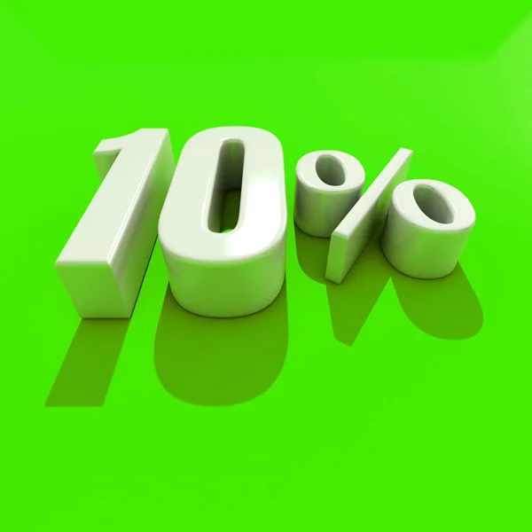 10 Percent Sign — Stock Photo, Image