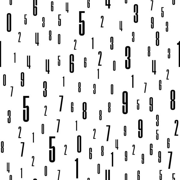 Motif sans couture avec les numéros — Image vectorielle