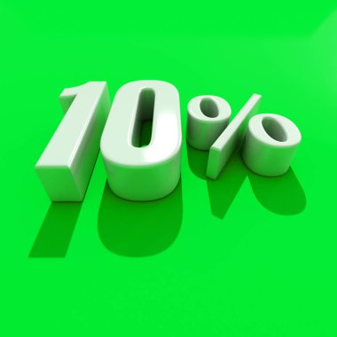 yüzde 10 işareti
