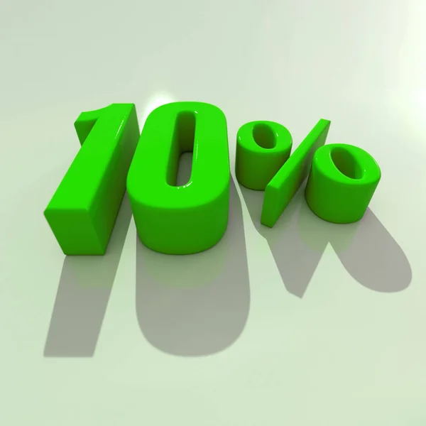 Sinal de 10% — Fotografia de Stock