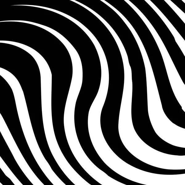 Abstrakta Warped svartvitt linjer bakgrund — Stock vektor