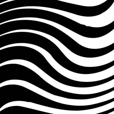 Soyut çarpık siyah ve beyaz çizgiler arka plan