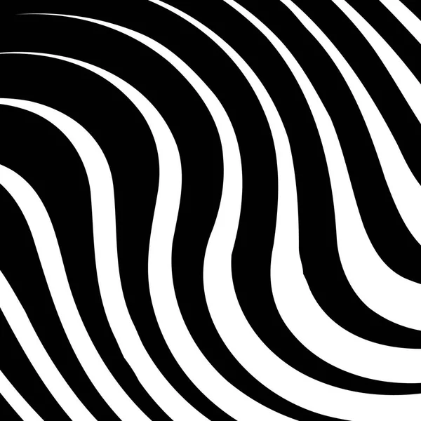 Abstrakti vääristynyt musta ja valkoinen viivat tausta — vektorikuva