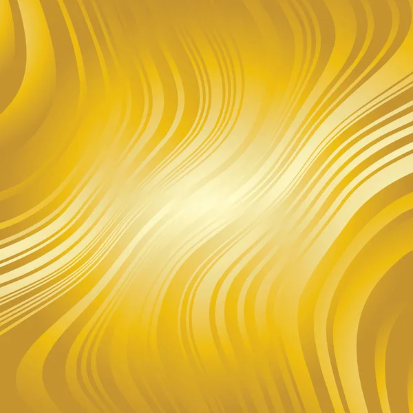 Résumé Lignes d'or déformées Contexte — Image vectorielle