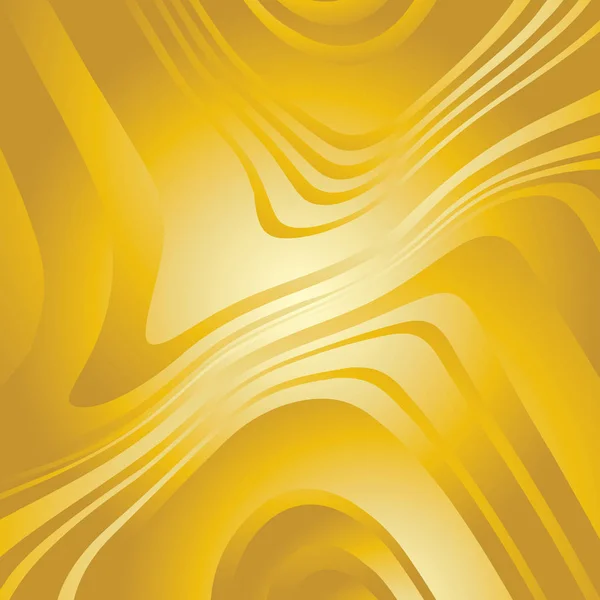 Abstrakte verzerrte Goldlinien Hintergrund — Stockvektor