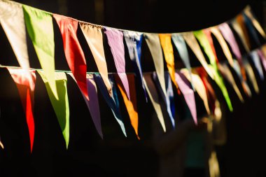 Doğum günü kutlaması için dekoratif parti flamalar