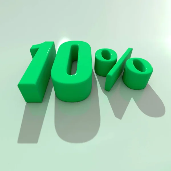 Sinal de 10% — Fotografia de Stock