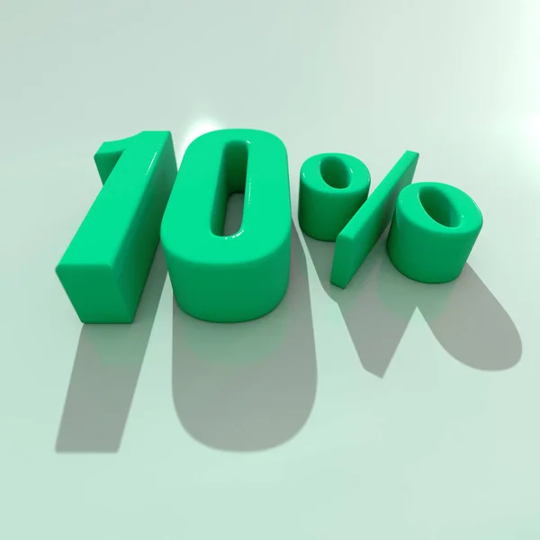 10 Percent Sign — Stock Photo, Image