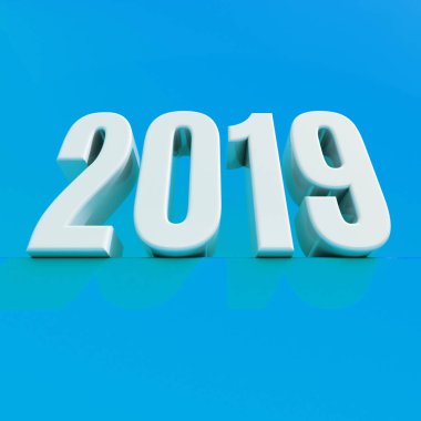 Beyaz arka plan, yeni yıl 2019, 3d resim, mutlu yeni yıl 2019, kırmızı kırmızı 2019 3d numaraları, yeni yıl 2019 3d render, rakamı 2019, yeni yıl 2019 yaratıcı tasarım konsepti 3d görüntü
