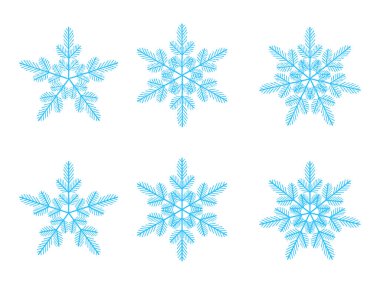 Kar kış mavi kutsal kişilerin resmi silueti beyaz arka plan üzerinde