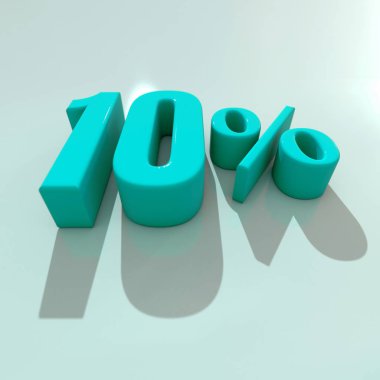 yüzde 10 işareti