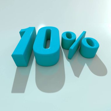 yüzde 10 işareti