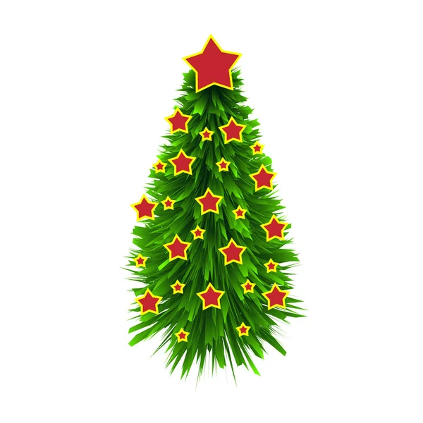 Christmas Tree Greeting Card Background — Stock Vector