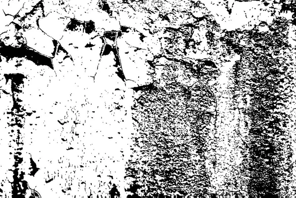 Old Grunge Texture noire et blanche altérée — Image vectorielle