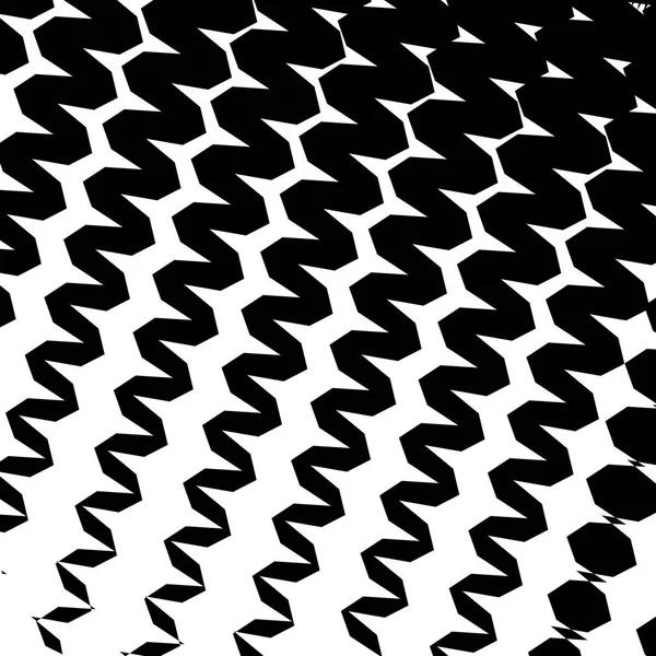 Impresión geométrica simple Zigzag, patrón de onda — Vector de stock