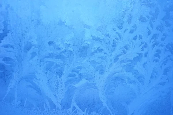 Синий морозный фон — стоковое фото