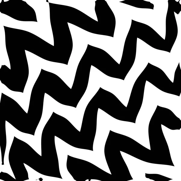 Геометричний простий друк Zigzag, хвильовий візерунок — стоковий вектор