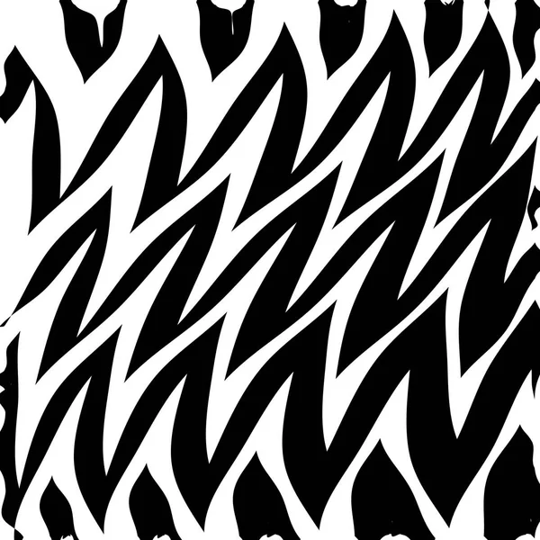 Geometric Simple Zigzag Print, Wave Pattern — Stock Vector