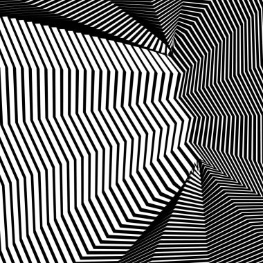 Soyut vektör arka plan dalgaları, satır şeritleri