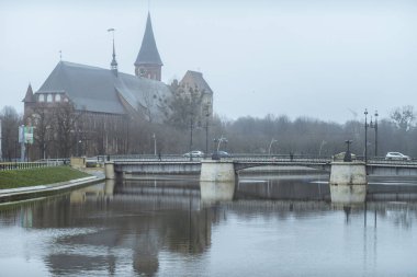 Kneiphof Adası'ndaki Koenigsberg Katedrali