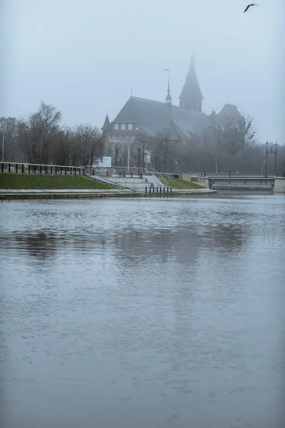 Catedral de Koenigsberg en la isla de Kneiphof — Foto de Stock