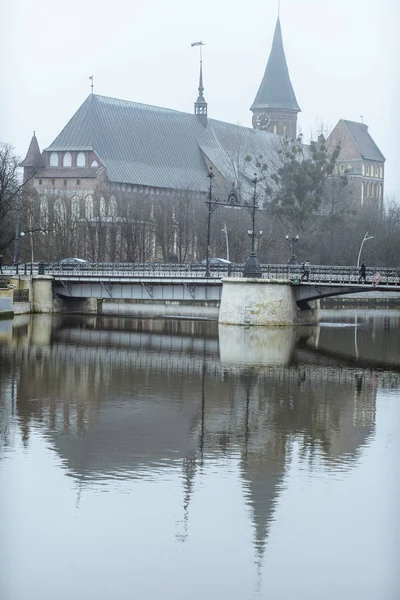 Catedral de Koenigsberg en la isla de Kneiphof — Foto de Stock