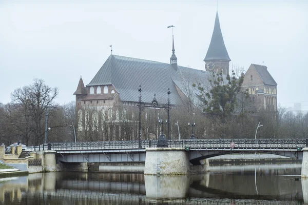 Catedral de Koenigsberg en la isla de Kneiphof — Foto de Stock