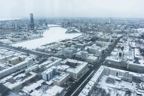 Yekaterinburg Russia Bird Eye View Center City Capital Urals Houses — Stock Photo, Image