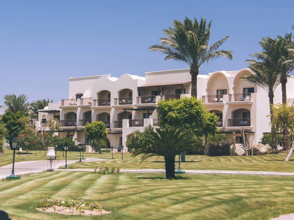 Arquitectura árabe Exterior del verano Luxury Resort Egipto Hote —  Fotos de Stock