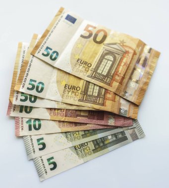 Closeup Euro Para Banknotlar