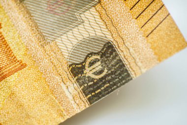 Closeup Euro Para Banknotlar