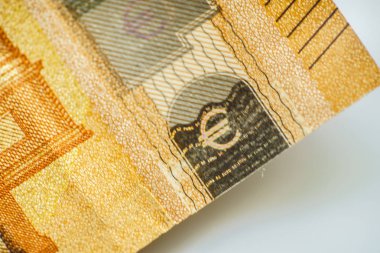 Closeup Euro Para Banknotlar