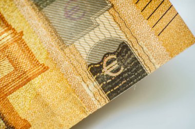 Closeup Euro Para Banknotlar