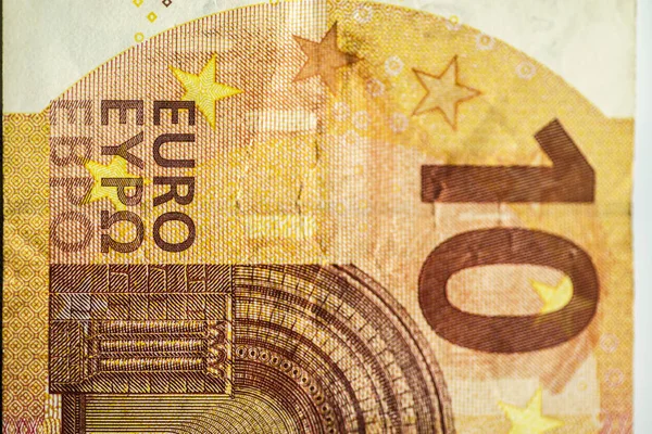 Крупним планом євро грошові банкноти — стокове фото