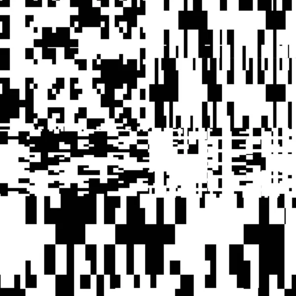 Pixel Background Art Vectoriel Noir Blanc Géométrique Abstrait Conception Irrégulière — Image vectorielle