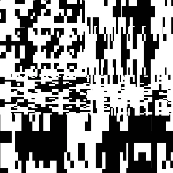 Pixel Background Abstract Geometric Black White Vector Art Ακανόνιστος Σχεδιασμός — Διανυσματικό Αρχείο