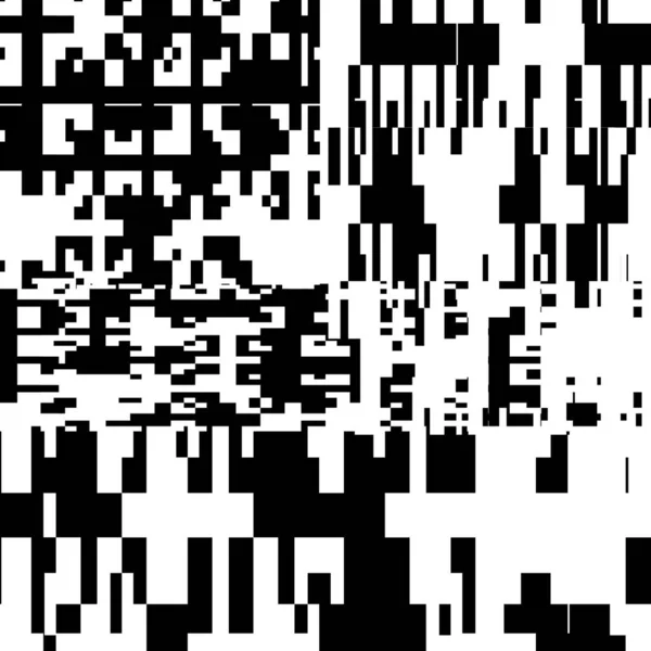 Фон Пикселя Абстрактное Геометрическое Черно Белое Векторное Искусство Нерегулярный Запутанный — стоковый вектор