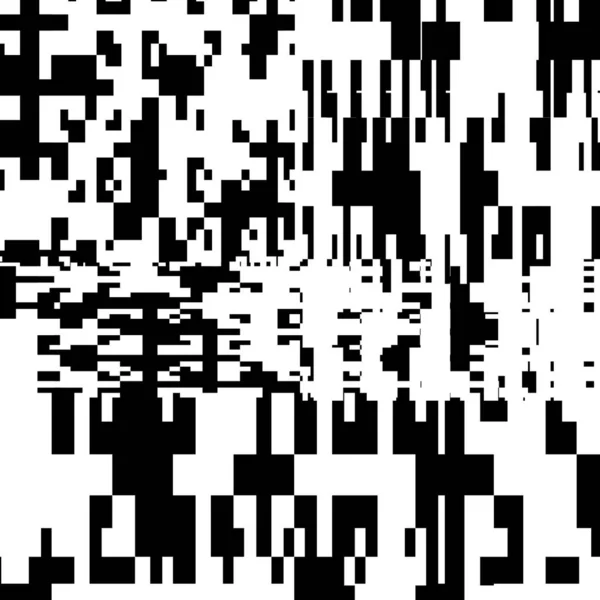 Pixel Background Art Vectoriel Noir Blanc Géométrique Abstrait Conception Irrégulière — Image vectorielle